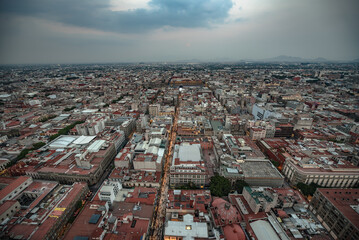 View of Mexico City from above
