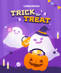 Halloween shopping templates of the event
