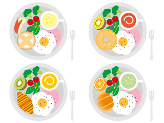 ハムエッグワンプレートP