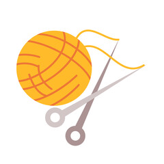 hank yarn,Autumn icons  hand drawn vector,isolated on the white background