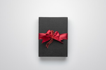 christmas and valentine gift box on white background