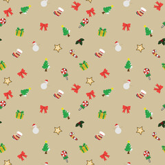 Christmas gift wrapping paper wallpaper seamless background.