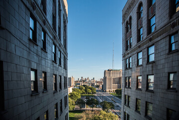 Fototapeta premium View of Detroit from above