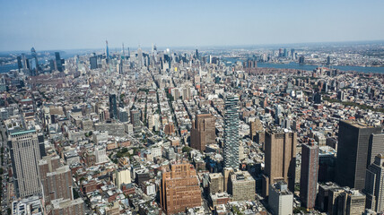 Fototapeta na wymiar View of the buildings in New York City