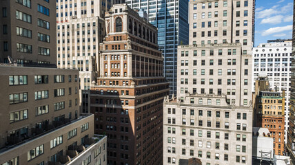 Fototapeta na wymiar View of the buildings in New York City