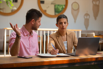 Beautiful business coworkers