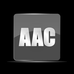 AAC File Icon, Flat Design Style