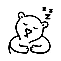 Black line icon for Hibernate