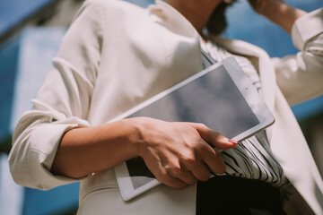 Obraz premium Close up of tablet