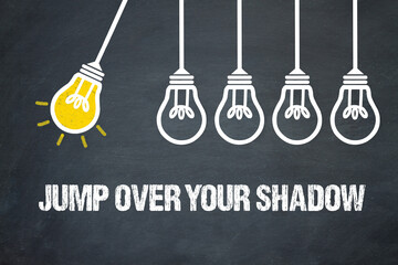 Fototapeta premium jump over your shadow 
