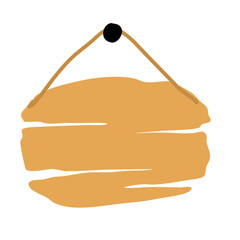 Hanging wooden sign board