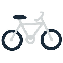 Bicycle icon vector illustration in flat color design