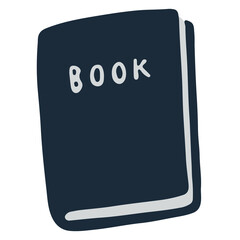 Book icon vector illustration in flat color design