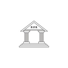 Bank vector icon
