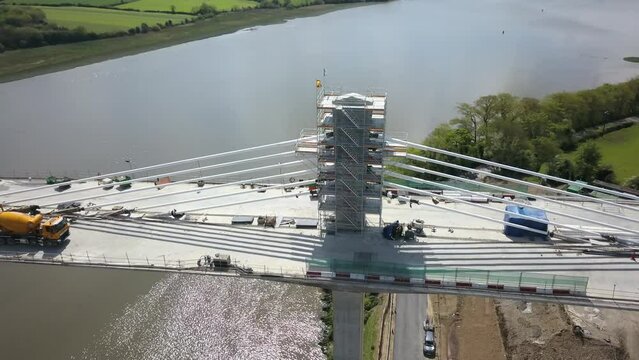 Ireland New Ross N25 by pass bridge construction Rose Fitzgerald Kennedy Bridge 12.05.2019 shot 3 part 2