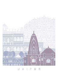 JAIPUR SKYLINE POSTER PASTEL