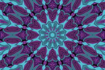 Abstract festive colorful grunge vector ethnic tribal pattern