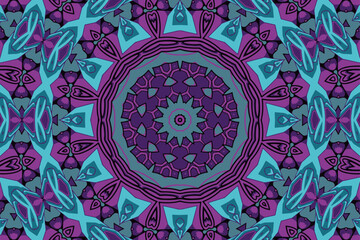 Abstract festive colorful grunge vector ethnic tribal pattern