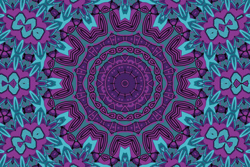 Abstract festive colorful grunge vector ethnic tribal pattern