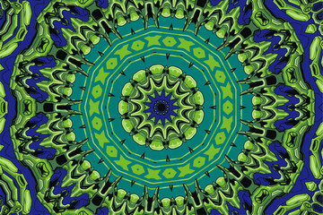 Abstract floral mandala decorative elements for design vector illustration