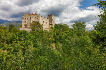 Fototapeta na wymiar Castle in Brunico. South Tyrol, Italy