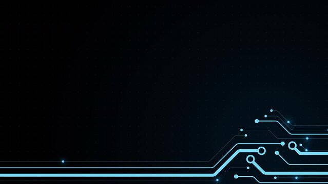 Abstract digital dot line particle data background connecting technology concept.Innovative data transmission graphic.
