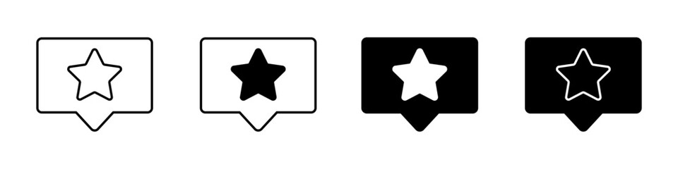 Rating icon vector set. Star illustration sign collection. Ranking symbol. assessment logo.