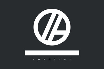 A letter logo, Abstract letter A in circle vector logo