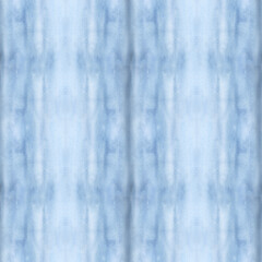 Seamless watercolor abstraction pattern. Spreading blue paint. Smooth gradient. Liquid effect.