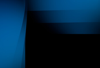 Naklejka premium Beautiful blue pattern illustration on black background and soft, elegant. Motion blur. For use in designing templates, backgrounds, and web pages.