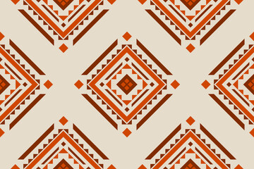 Fabric tribal pattern style. Geometric ethnic seamless pattern traditional. Aztec ethnic ornament print. Design for background, fabric, clothing, carpet, textile, batik, embroidery.