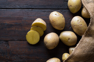 Raw potatoes - 531016355