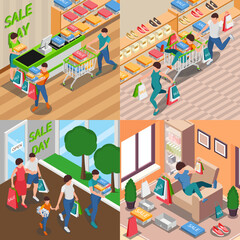 Fototapeta premium Sale Day Square Compositions