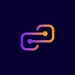 Two Dice Tech Simple Logo Design Ideas