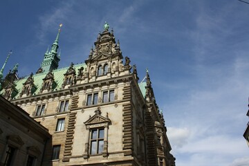 Fototapeta na wymiar Hamburg City Hall in Germany