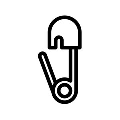 pin holder line icon illustration vector graphic 