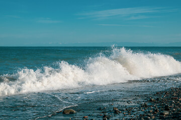 waves on the beach