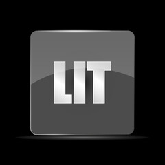 LIT File Vector Icon, Flat Design Style