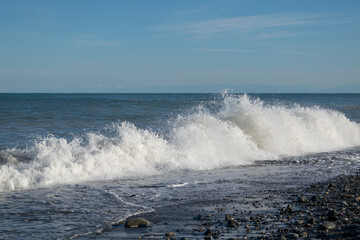 waves on the beach