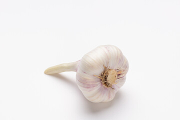 Garlic isolated on white background.