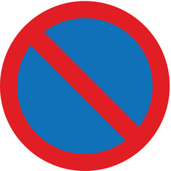 No waiting, The Highway Code Traffic Sign, Signs giving orders, Signs with red circles are mostly prohibitive. Plates below signs qualify their message.