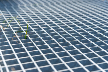 Construction Industry Metal Grid Plates with rise of nature grass