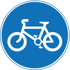 Route to be used by pedal cycles only, The Highway Code Traffic Sign, Signs giving orders, Signs with red circles are mostly prohibitive. Plates below signs qualify their message.