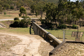 Pipeline supplying water from Eungella Dam to the mining towns of Central Queensland.