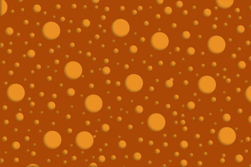 orange dots on brown background