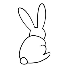Cute bunny illustration, adorable animal decoration