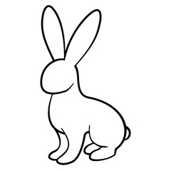 Cute bunny illustration, adorable animal decoration