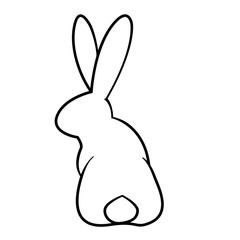 Cute bunny illustration, adorable animal decoration