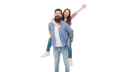 Fathers day. Father example noble human. Father little daughter. Best friends. Dad strong piggybacking adorable child. Having fun. Happiness being father of girl. Holiday celebration. Active leisure