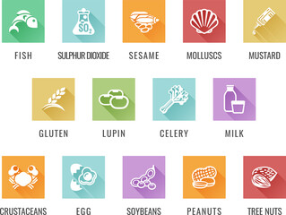 Allergen Icon Set